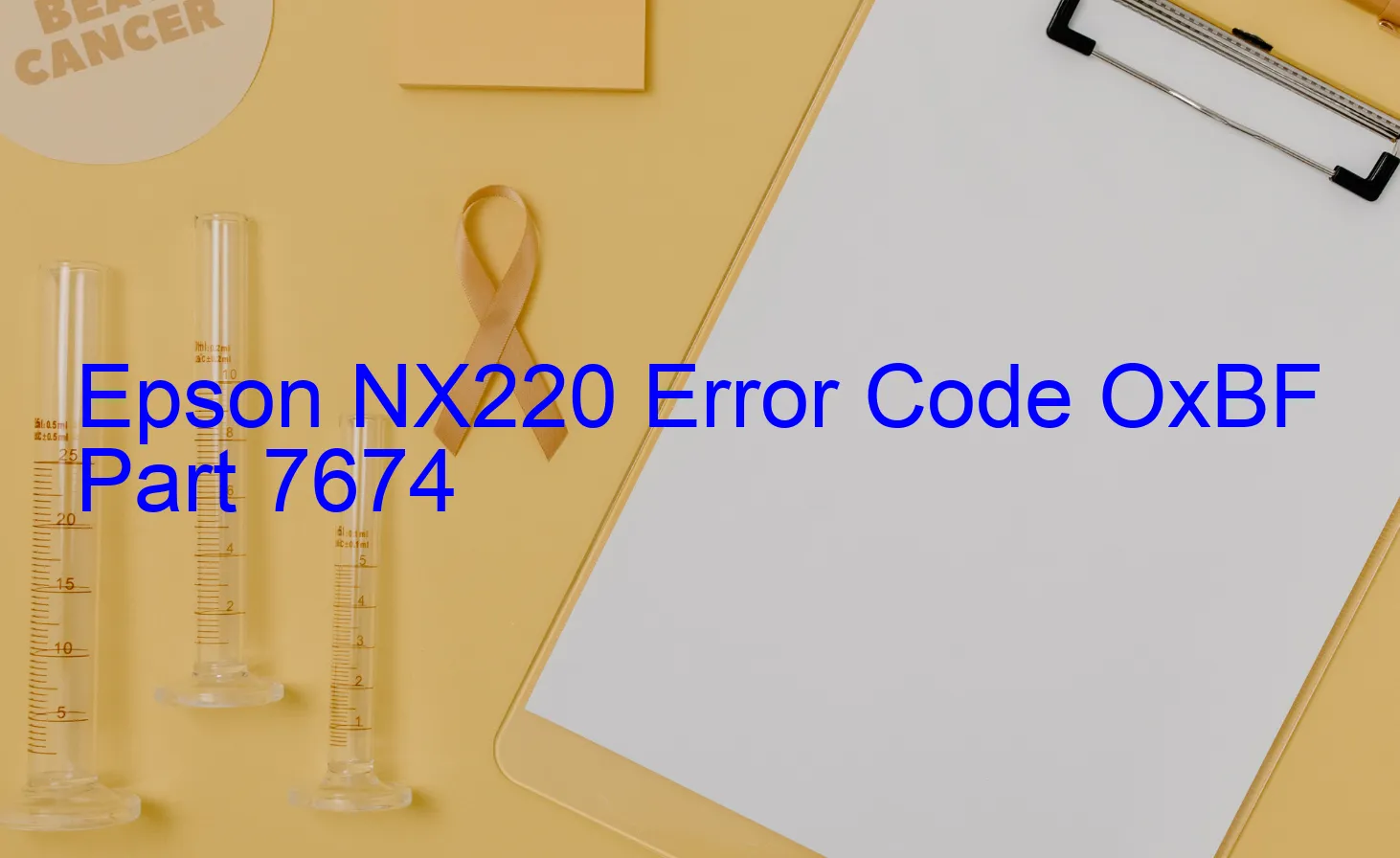 Epson NX220 Code d'erreur OxBF