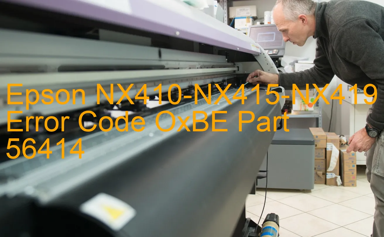 Epson NX410-NX415-NX419 Code d'erreur OxBE