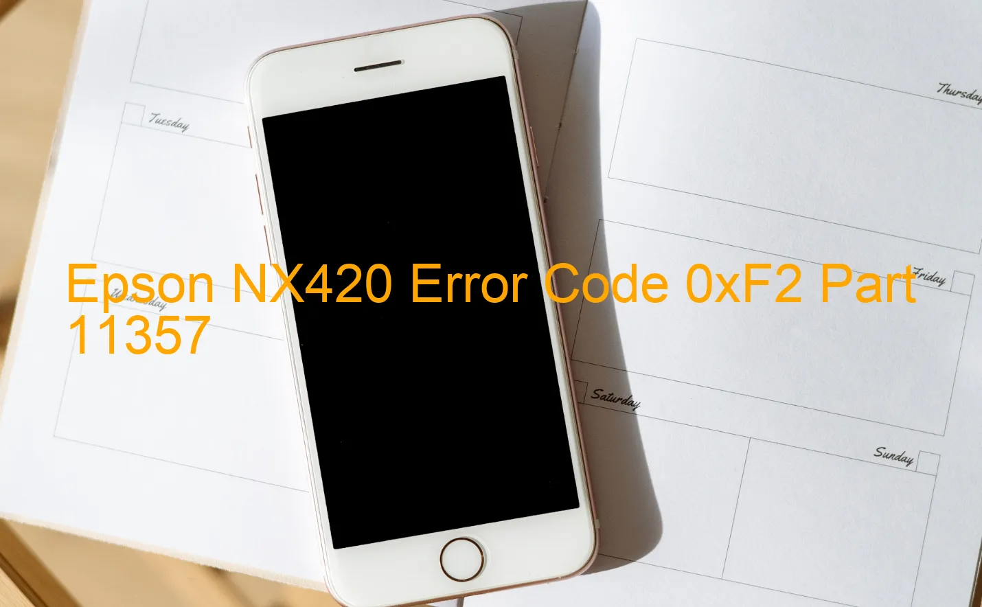 Epson NX420 Code d'erreur 0xF2