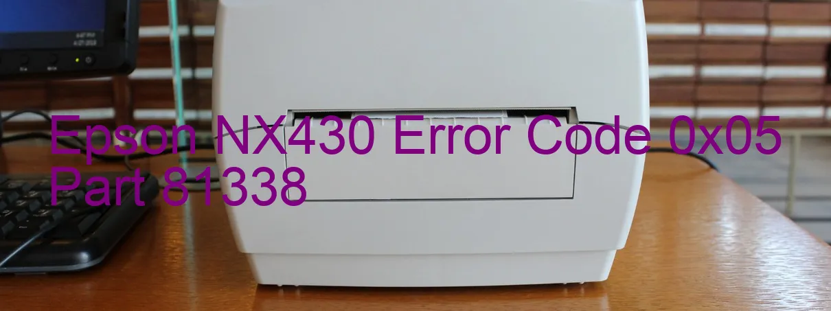 Epson NX430 Code d'erreur 0x05