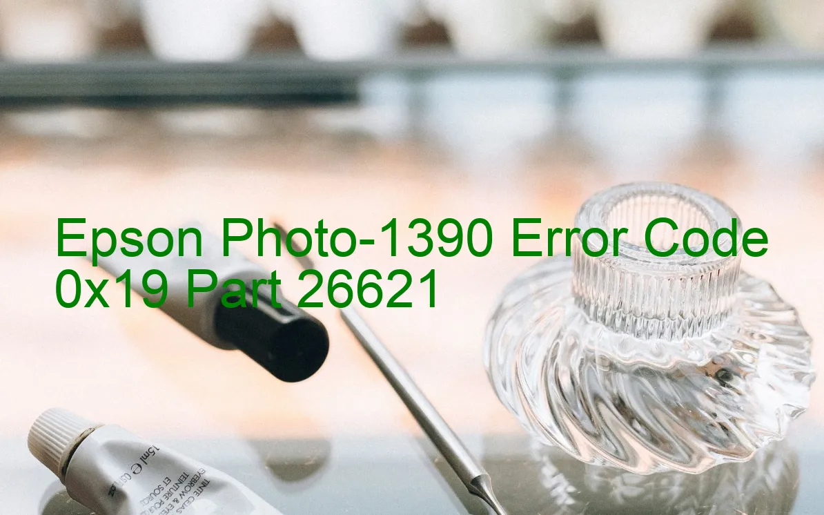 Epson Photo-1390 Code d'erreur 0x19