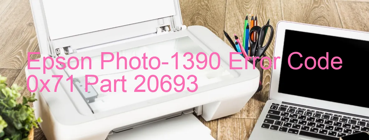 Epson Photo-1390 Code d'erreur 0x71