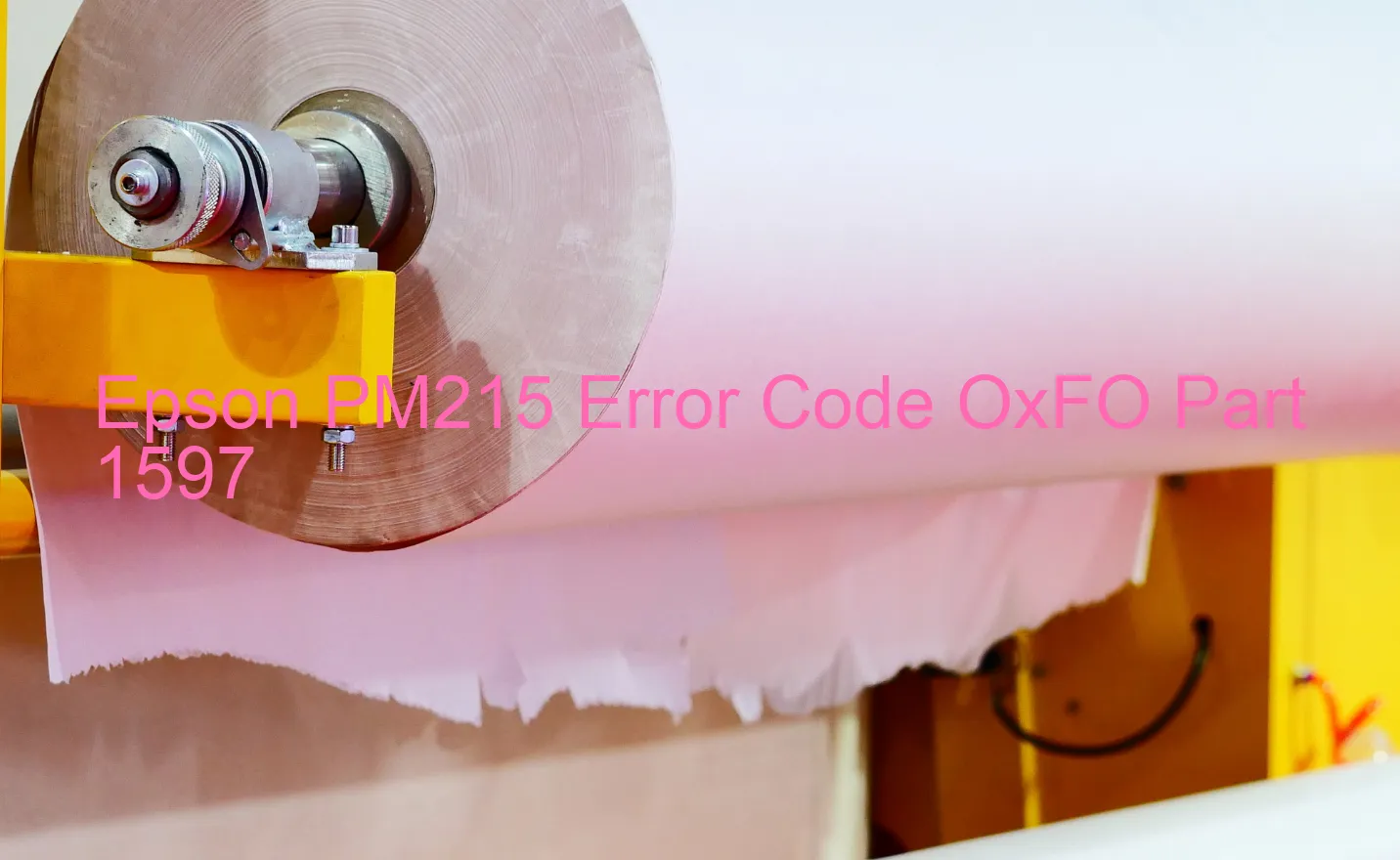 Epson PM215 Code d'erreur OxFO