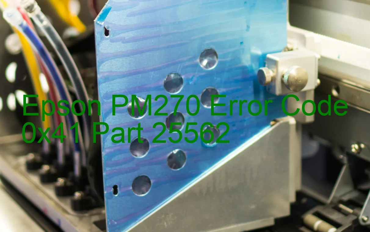 Epson PM270 Code d'erreur 0x41