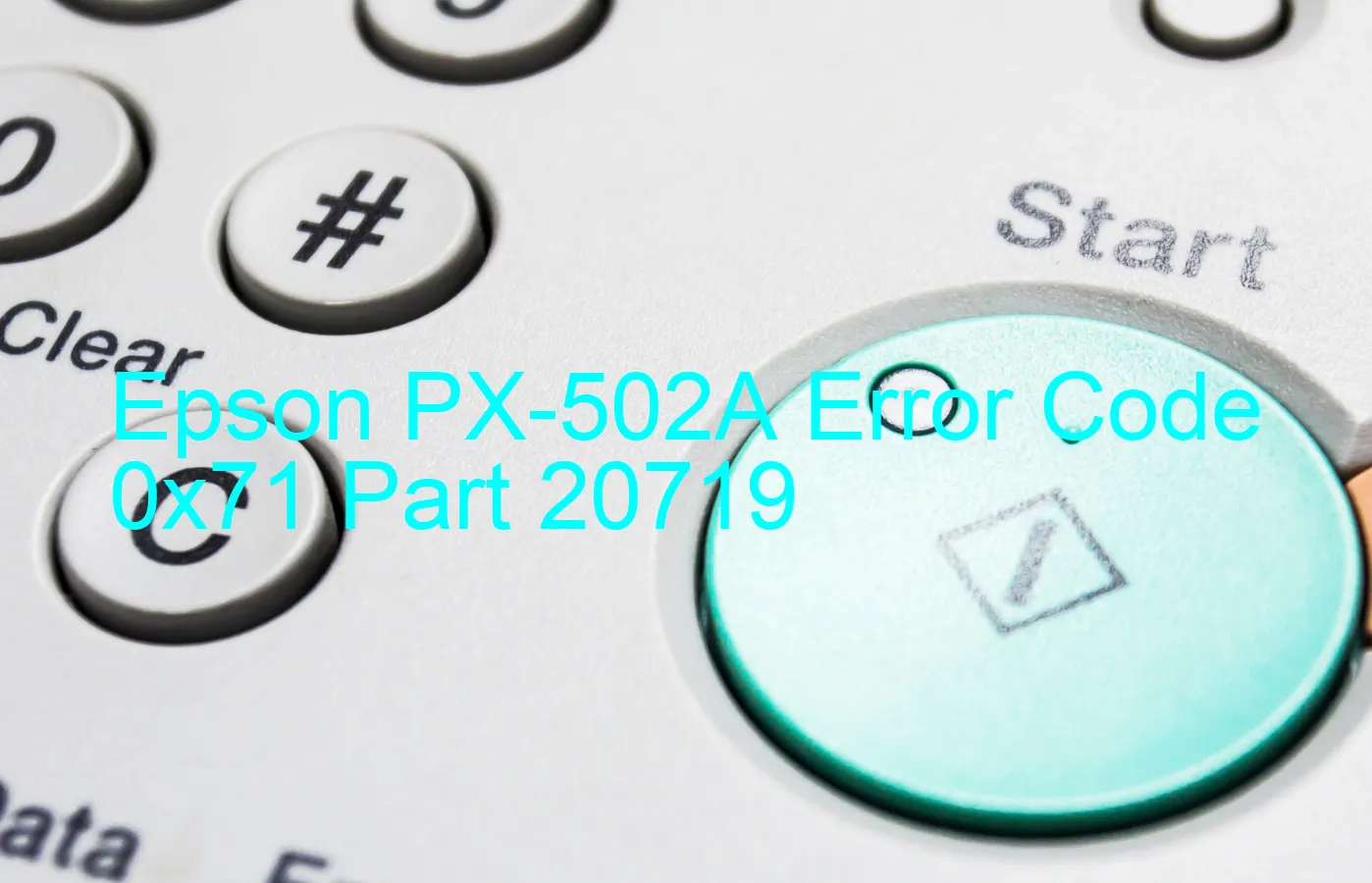 Epson PX-502A Code d'erreur 0x71