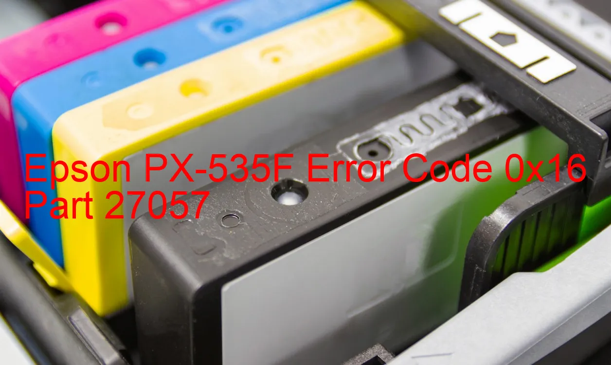 Epson PX-535F Code d'erreur 0x16