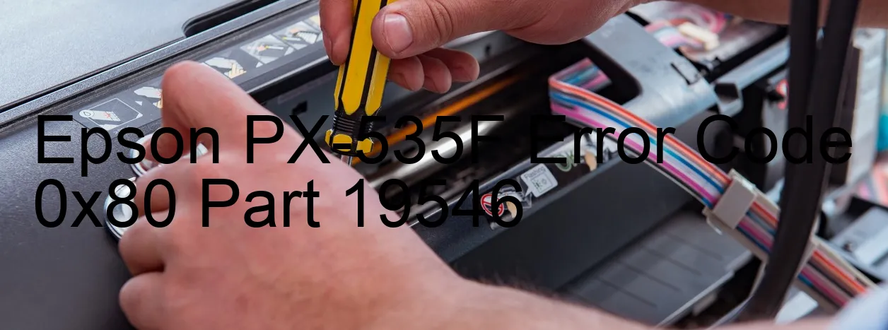 Epson PX-535F Code d'erreur 0x80