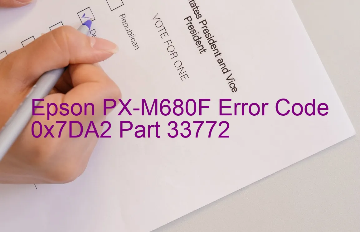 Epson PX-M680F Code d'erreur 0x7DA2