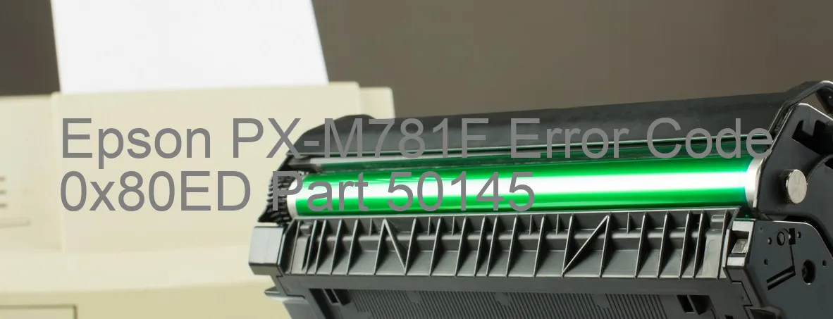 Epson PX-M781F Code d'erreur 0x80ED