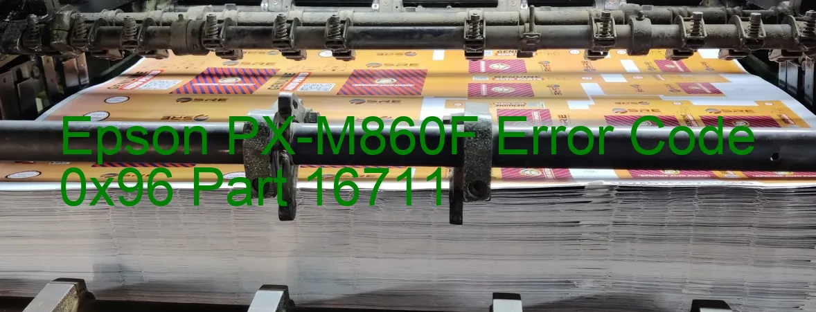 Epson PX-M860F Code d'erreur 0x96