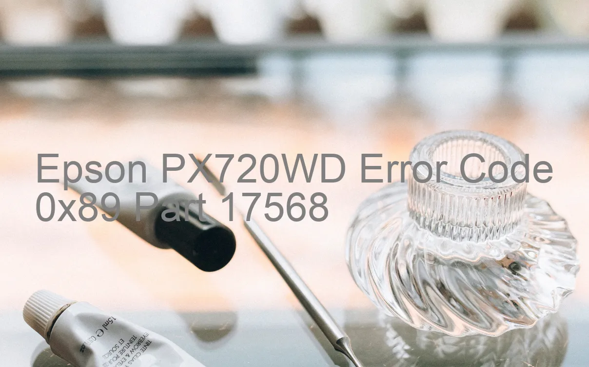 Epson PX720WD Code d'erreur 0x89