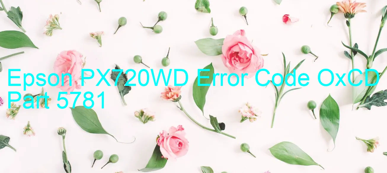 Epson PX720WD Code d'erreur OxCD