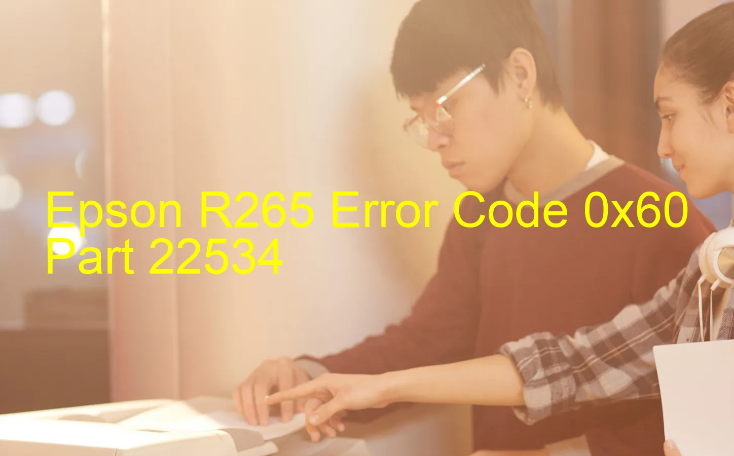 Epson R265 Code d'erreur 0x60