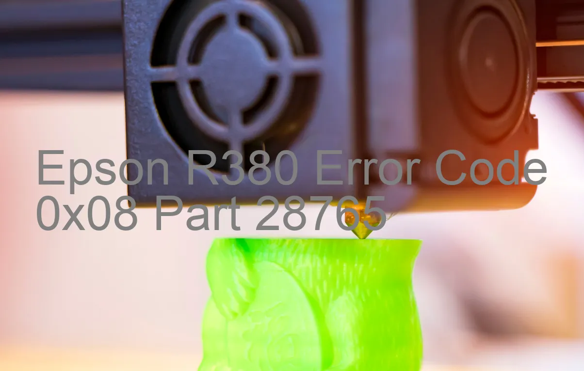 Epson R380 Code d'erreur 0x08