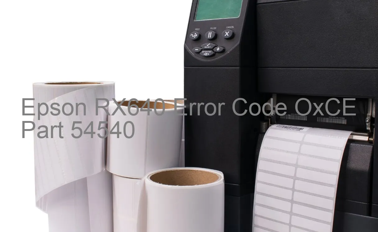 Epson RX640 Code d'erreur OxCE