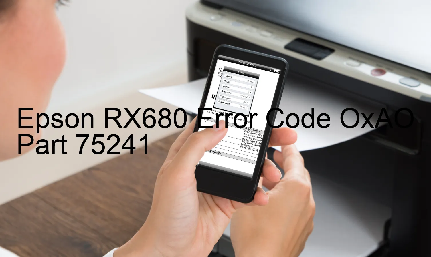 Epson RX680 Code d'erreur OxAO