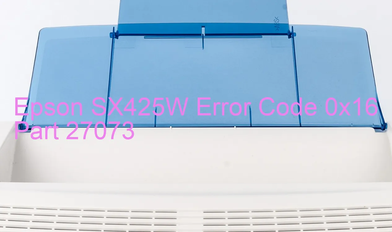 Epson SX425W Code d'erreur 0x16