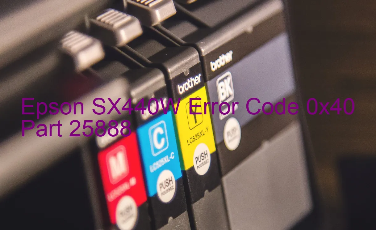 Epson SX440W Code d'erreur 0x40