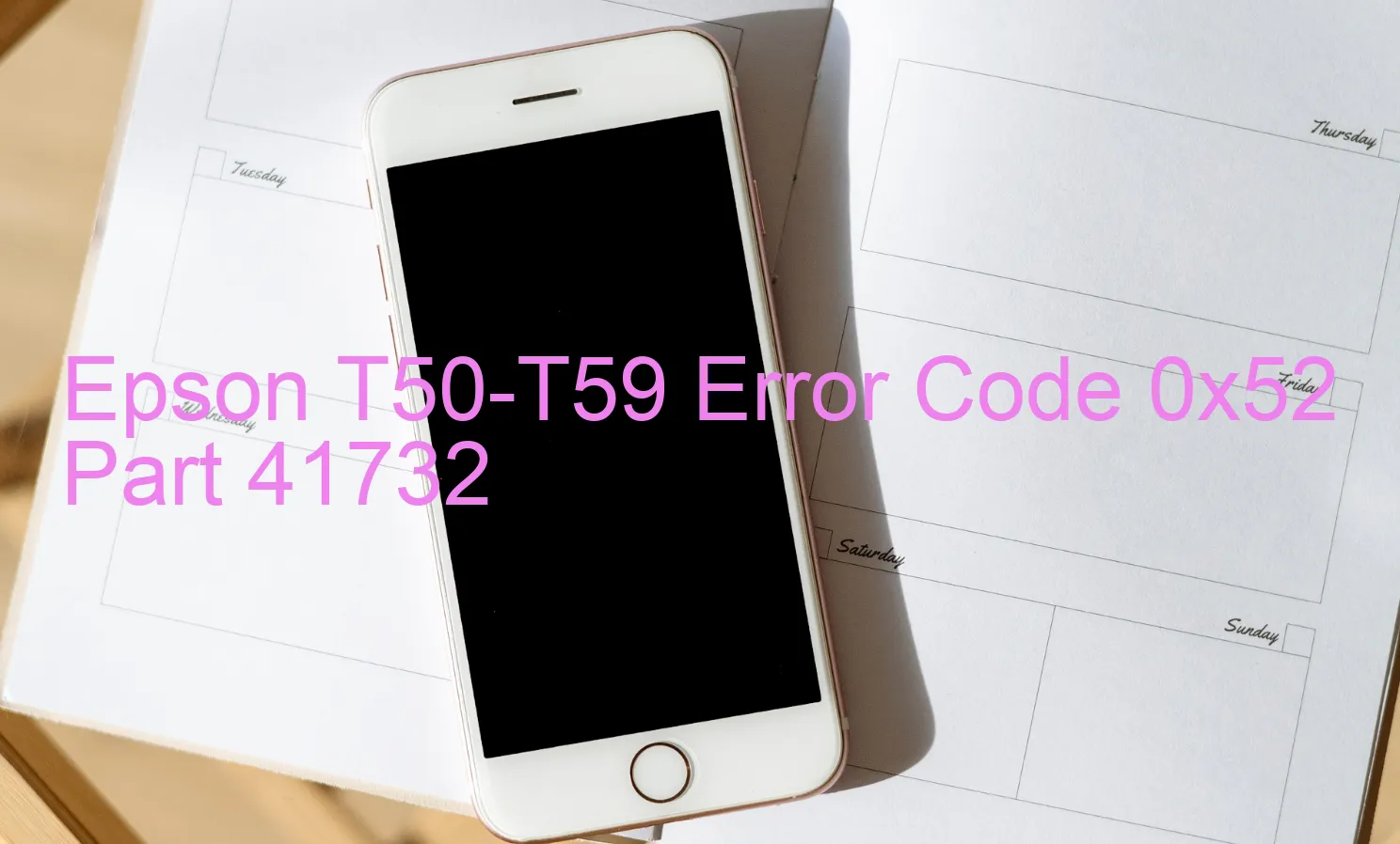 Epson T50-T59 Code d'erreur 0x52