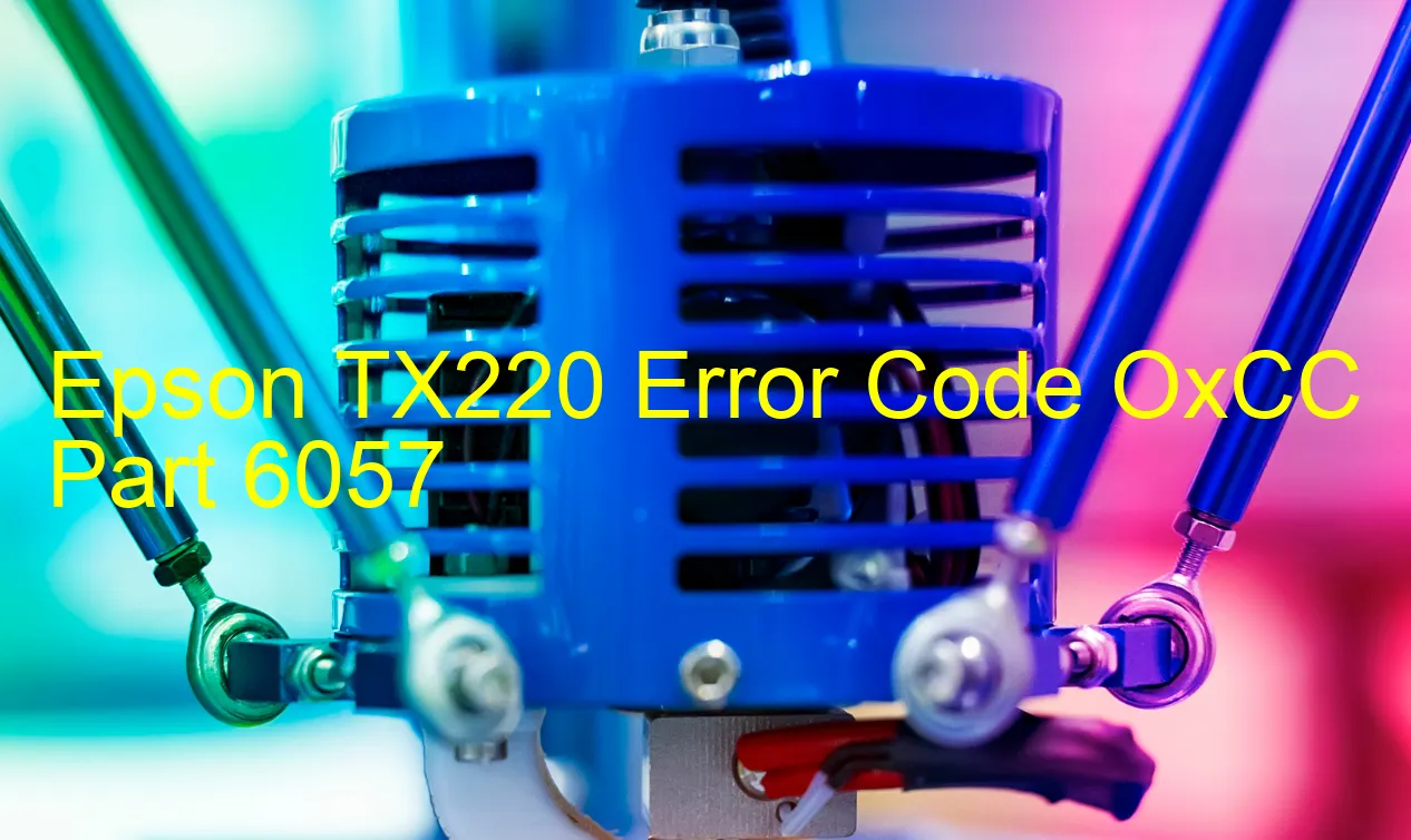 Epson TX220 Code d'erreur OxCC