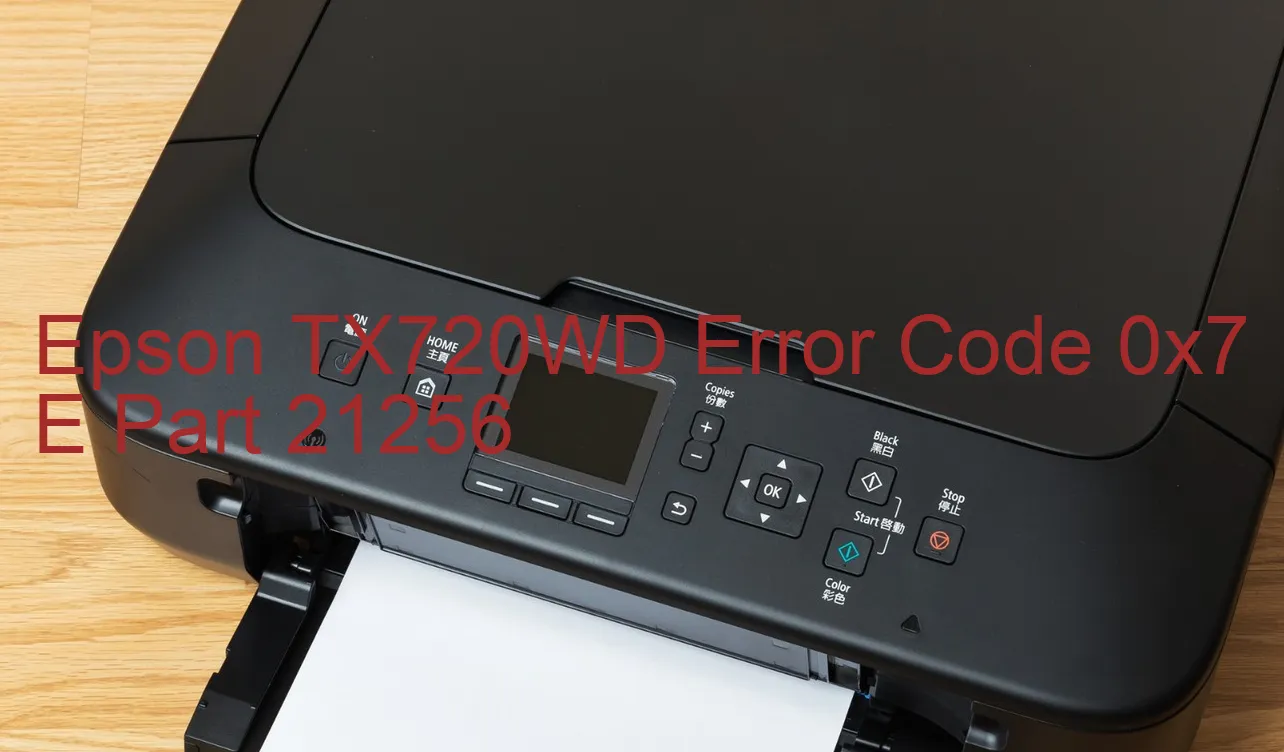 Epson TX720WD Code d'erreur 0x7 E