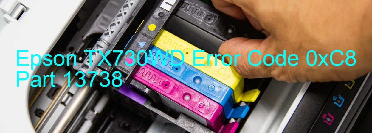 Epson TX730WD Code d'erreur 0xC8