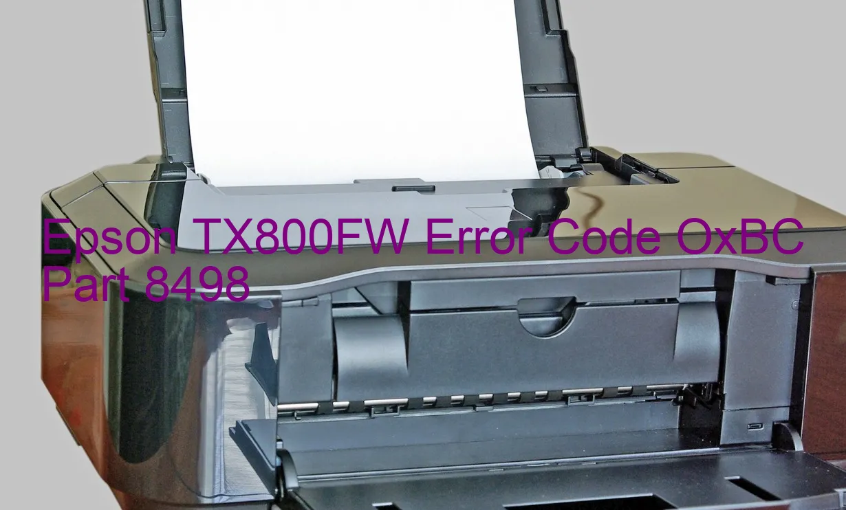 Epson TX800FW Code d'erreur OxBC