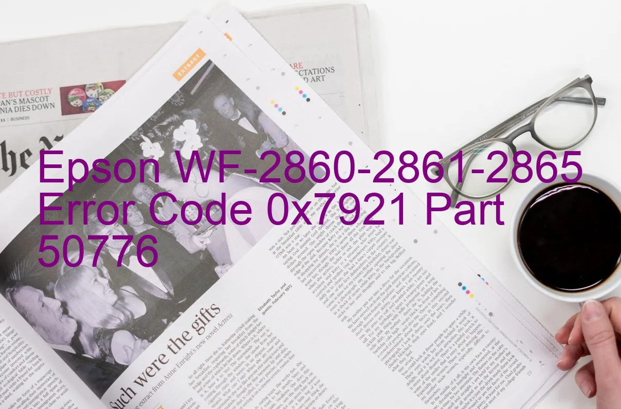 Epson WF-2860-2861-2865 Code d'erreur 0x7921