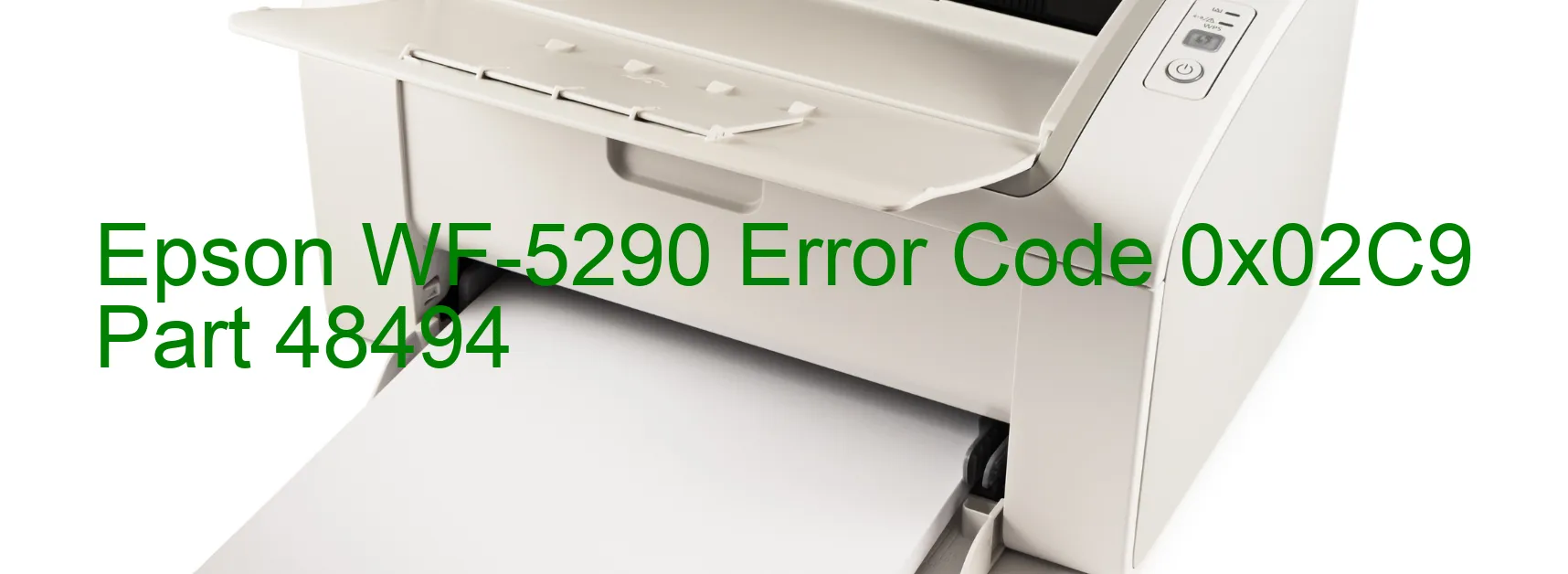 Epson WF-5290 Code d'erreur 0x02C9