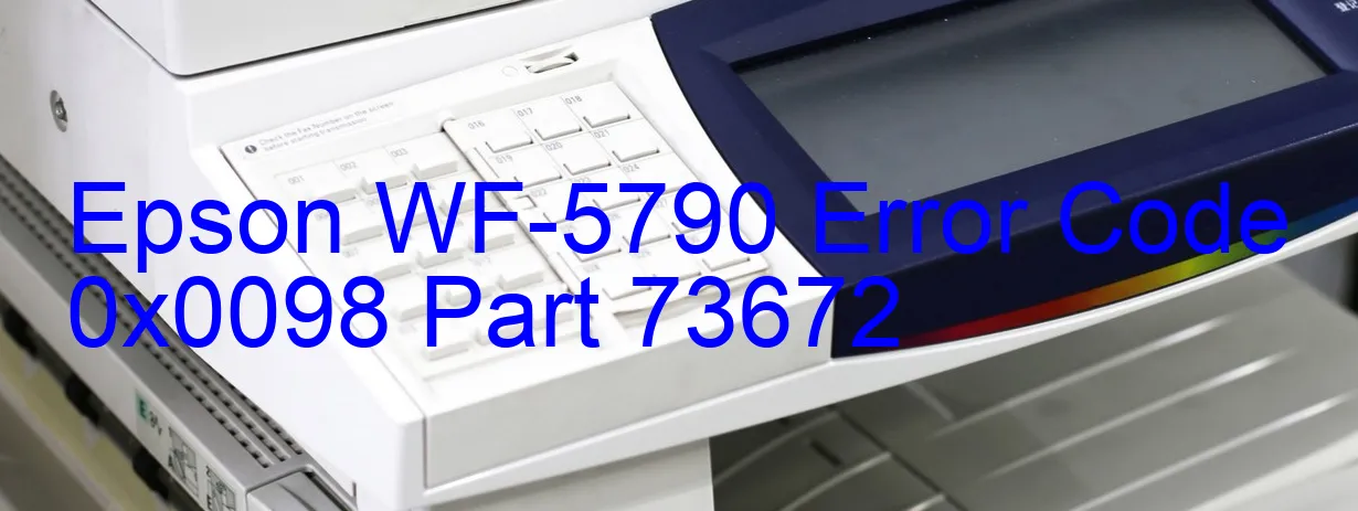 Epson WF-5790 Code d'erreur 0x0098