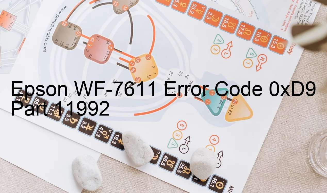 Epson WF-7611 Code d'erreur 0xD9