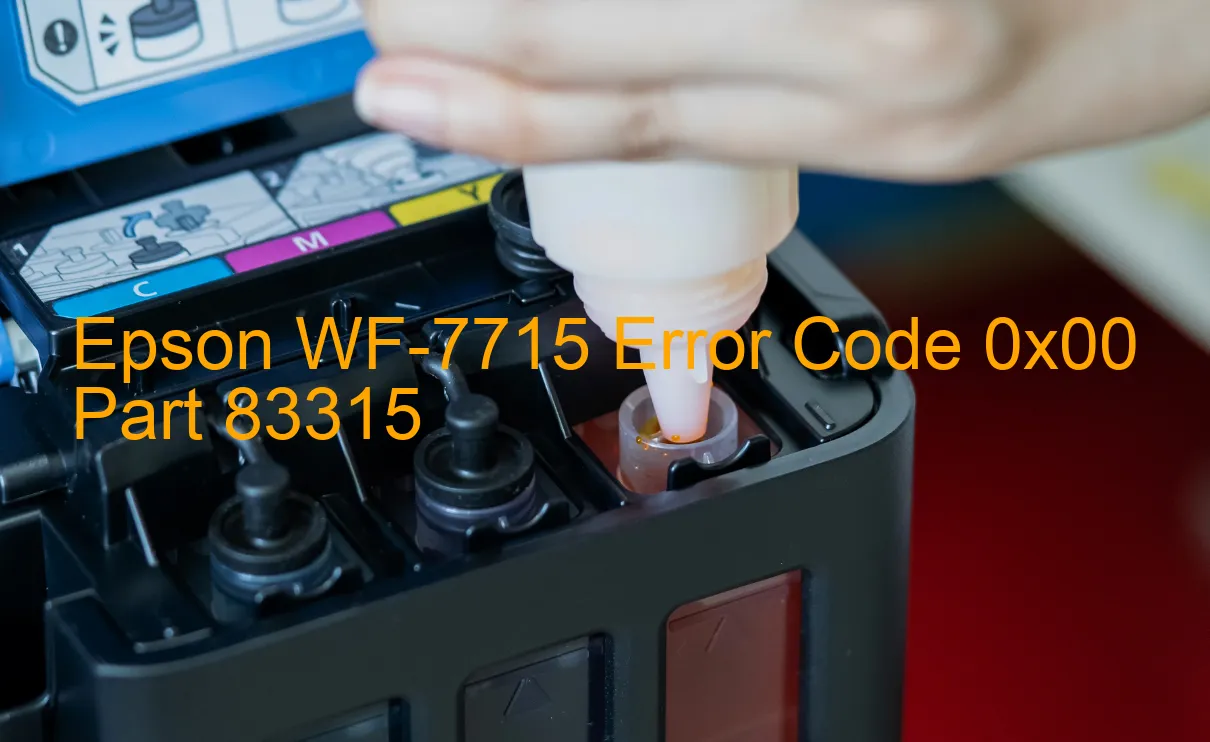 Epson WF-7715 Code d'erreur 0x00