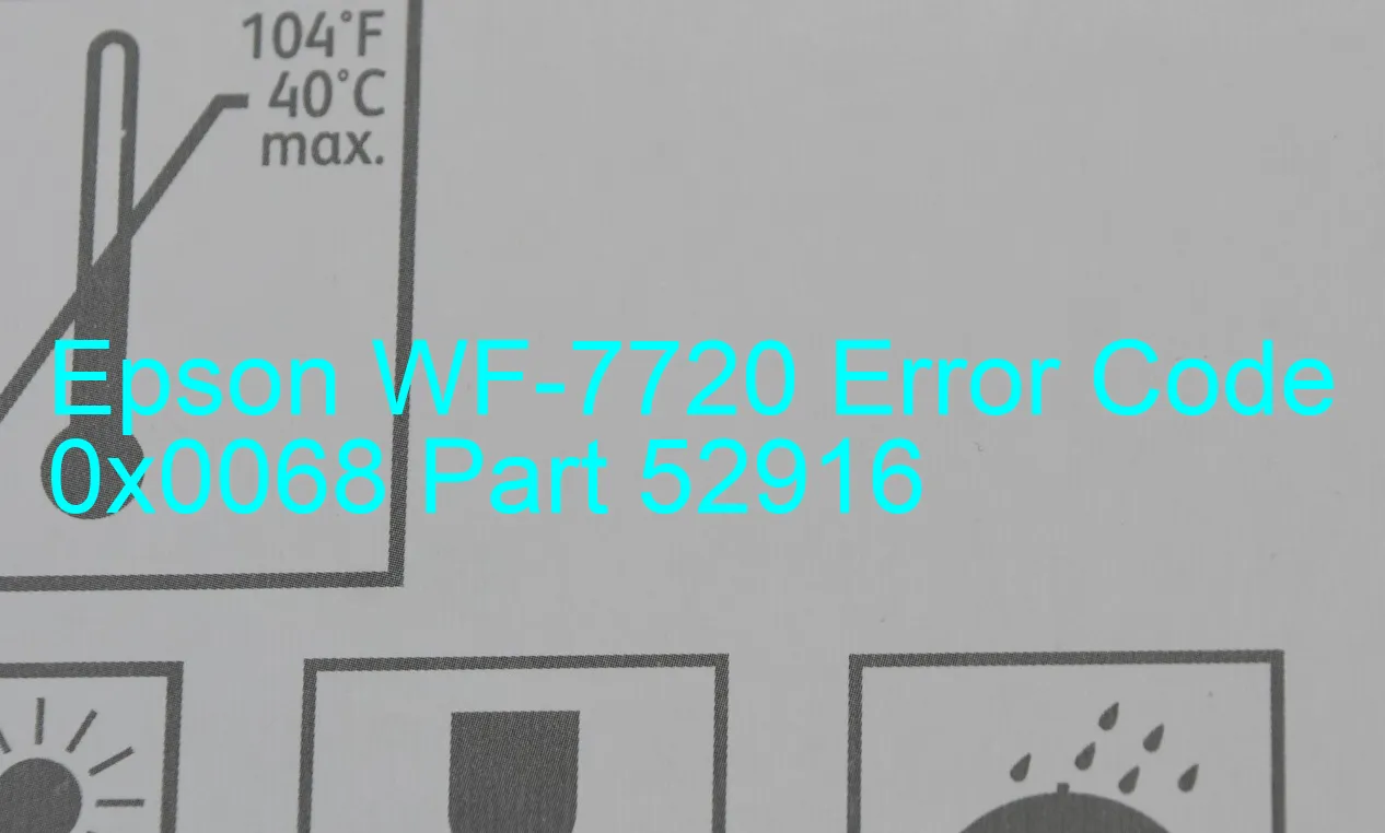 Epson WF-7720 Code d'erreur 0x0068