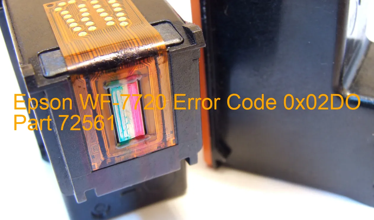 Epson WF-7720 Code d'erreur 0x02DO