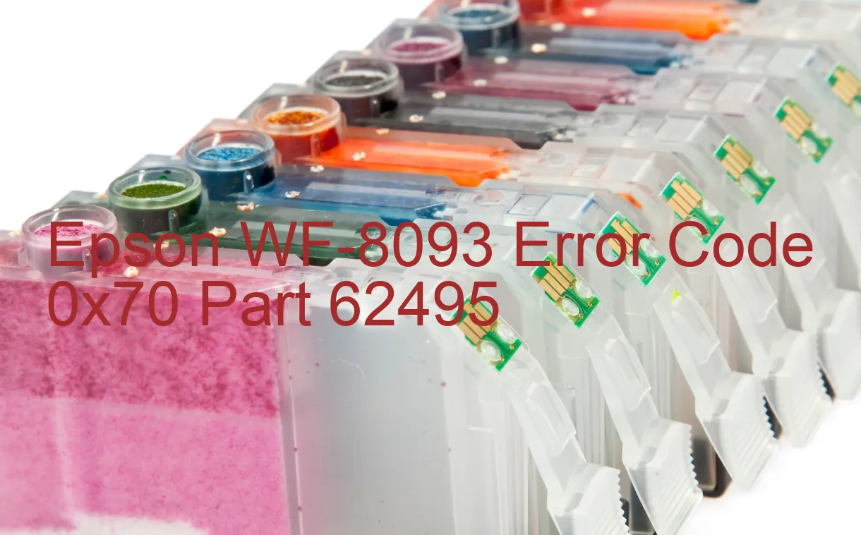 Epson WF-8093 Code d'erreur 0x70