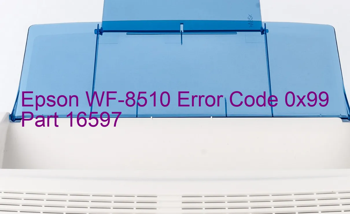 Epson WF-8510 Code d'erreur 0x99