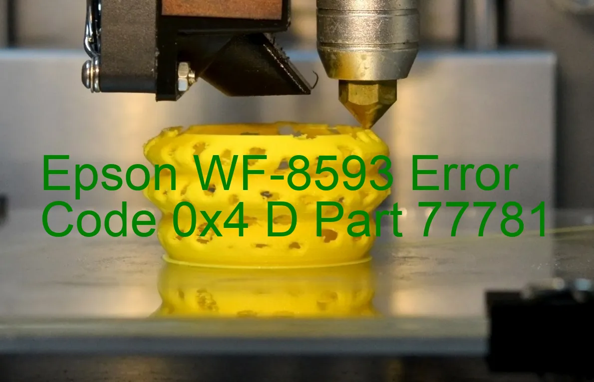 Epson WF-8593 Code d'erreur 0x4 D