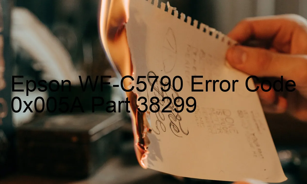 Epson WF-C5790 Code d'erreur 0x005A