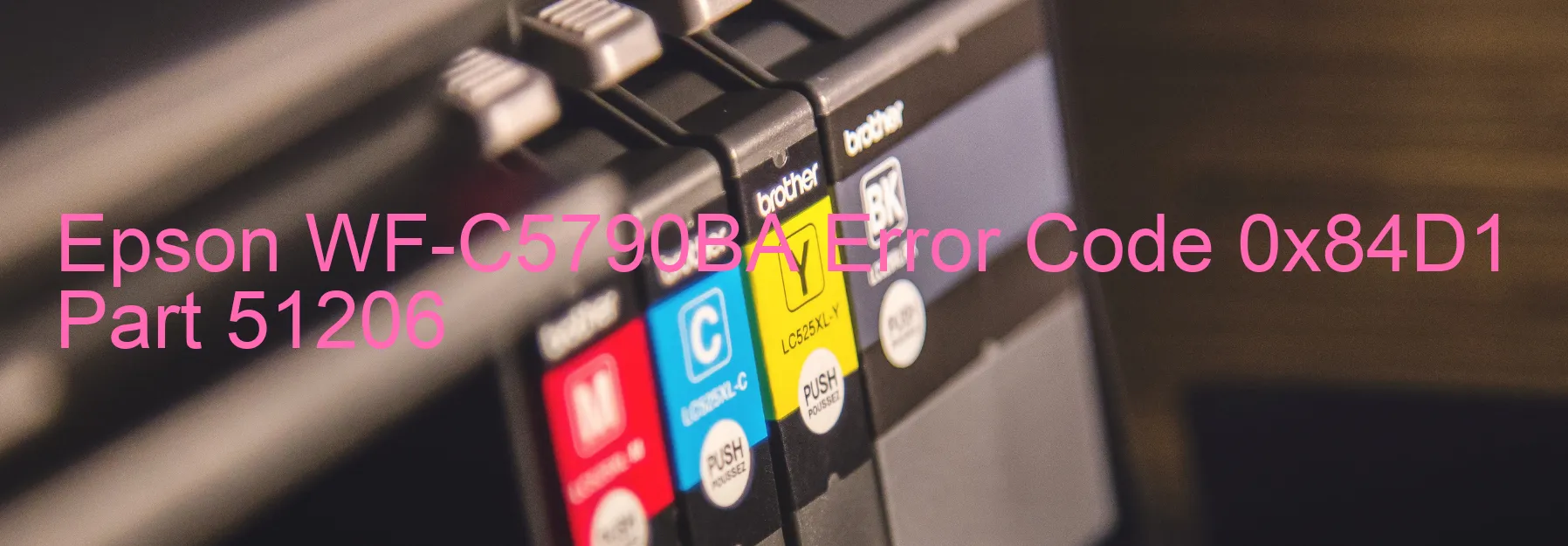 Epson WF-C5790BA Code d'erreur 0x84D1