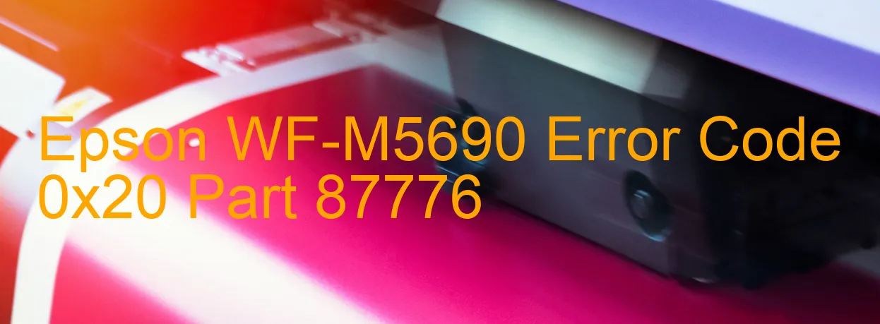 Epson WF-M5690 Code d'erreur 0x20