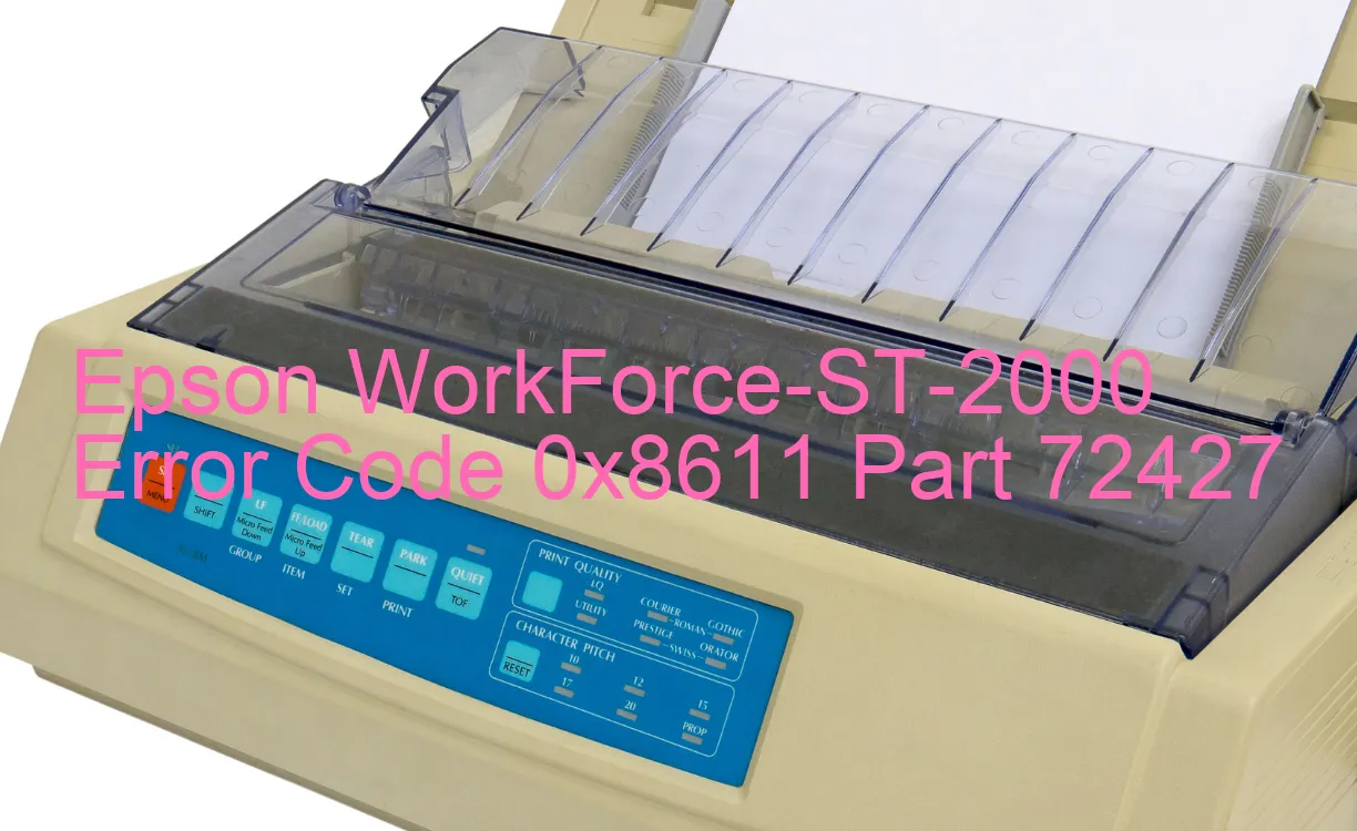 Epson WorkForce-ST-2000 Code d'erreur 0x8611