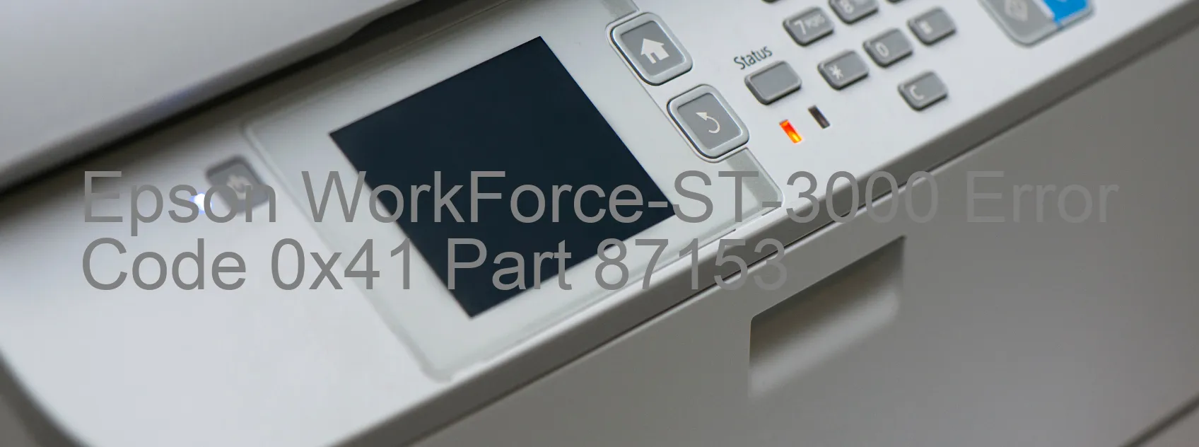 Epson WorkForce-ST-3000 Code d'erreur 0x41