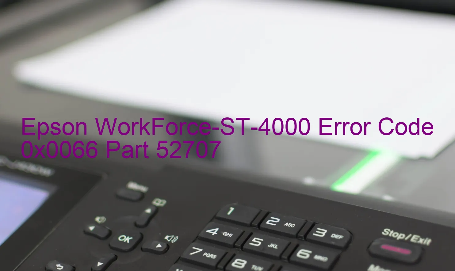 Epson WorkForce-ST-4000 Code d'erreur 0x0066