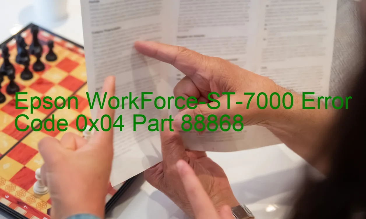 Epson WorkForce-ST-7000 Code d'erreur 0x04