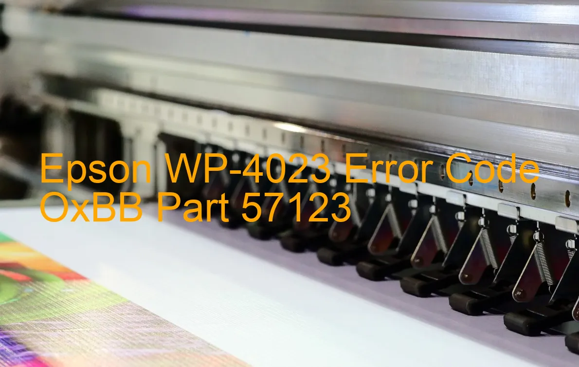 Epson WP-4023 Code d'erreur OxBB