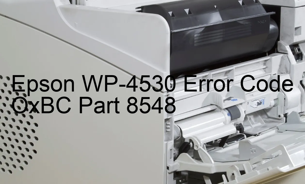 Epson WP-4530 Code d'erreur OxBC