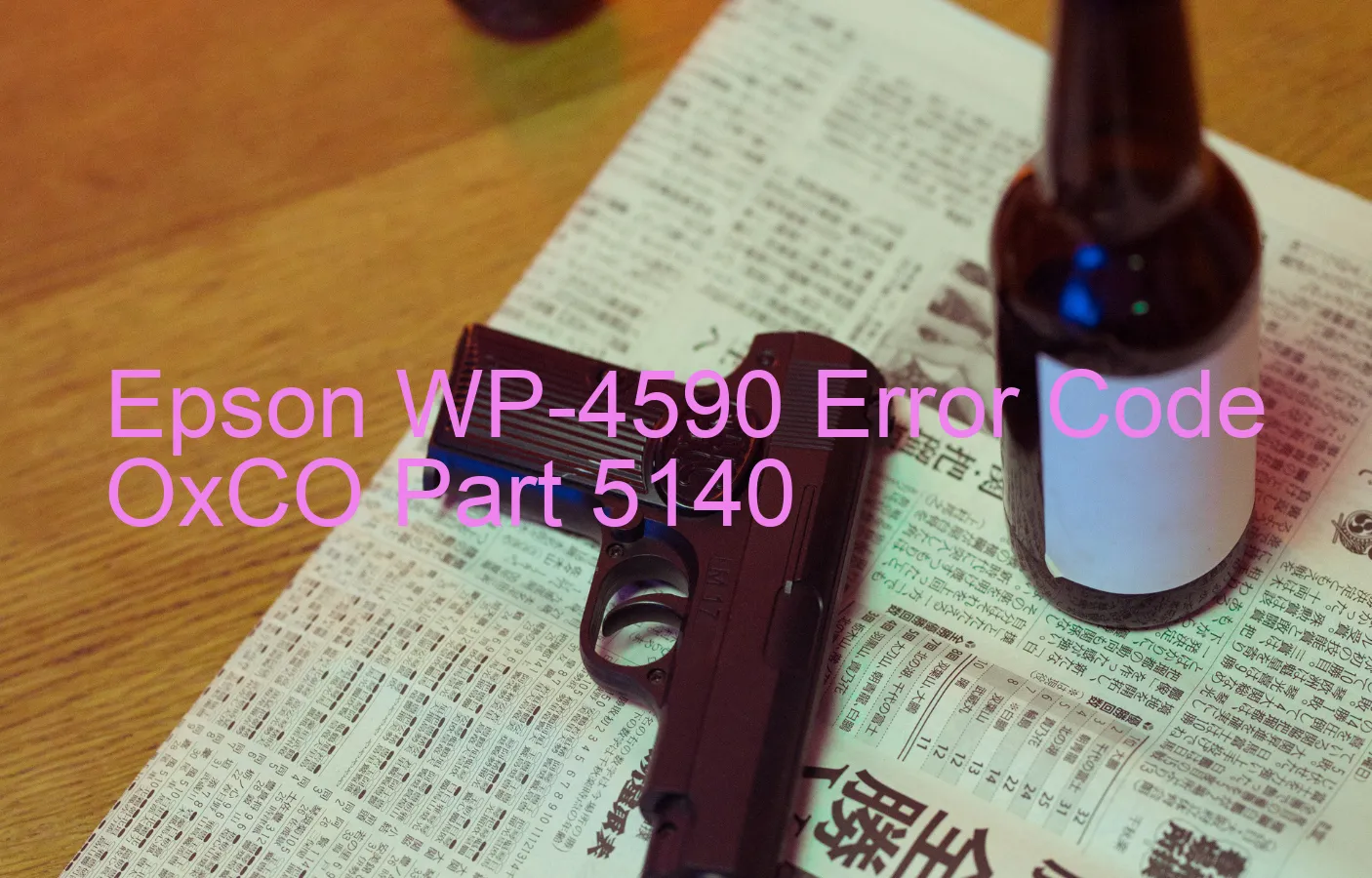 Epson WP-4590 Code d'erreur OxCO