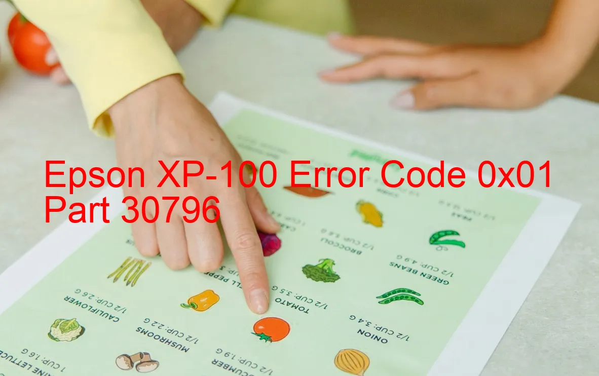 Epson XP-100 Code d'erreur 0x01