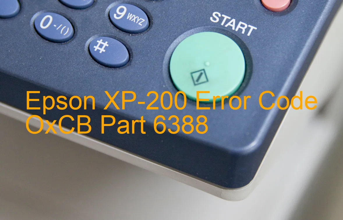 Epson XP-200 Code d'erreur OxCB