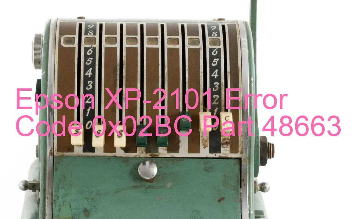 Epson XP-2101 Code d'erreur 0x02BC